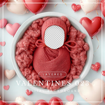 Valentines Digital Background 023 (Layered)