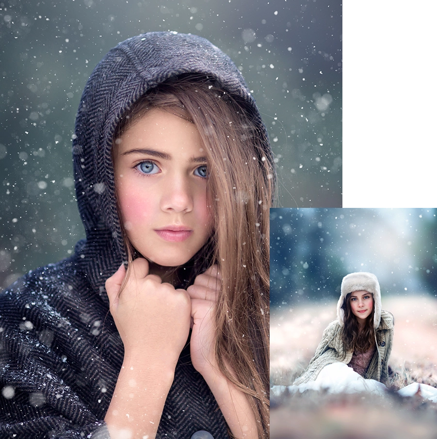 Snow Overlays for Photoshop