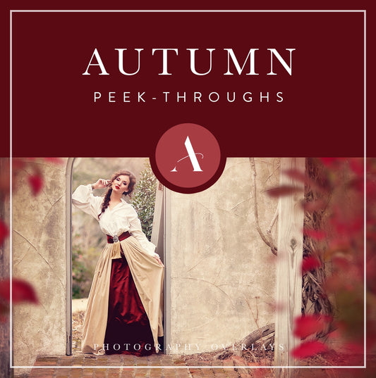 autumn peek through overlays for photoshop, photo editing, digital photography and photographers