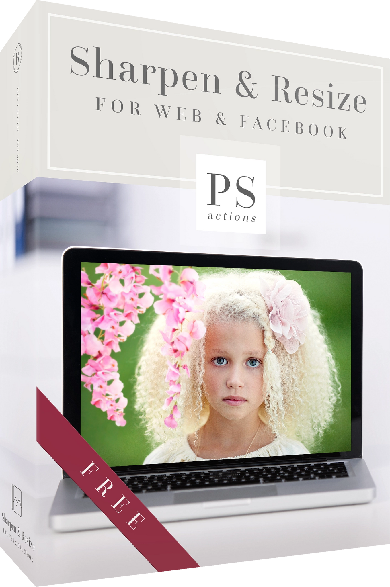 Free Sharpen Resize Photoshop Action for Web Facebook