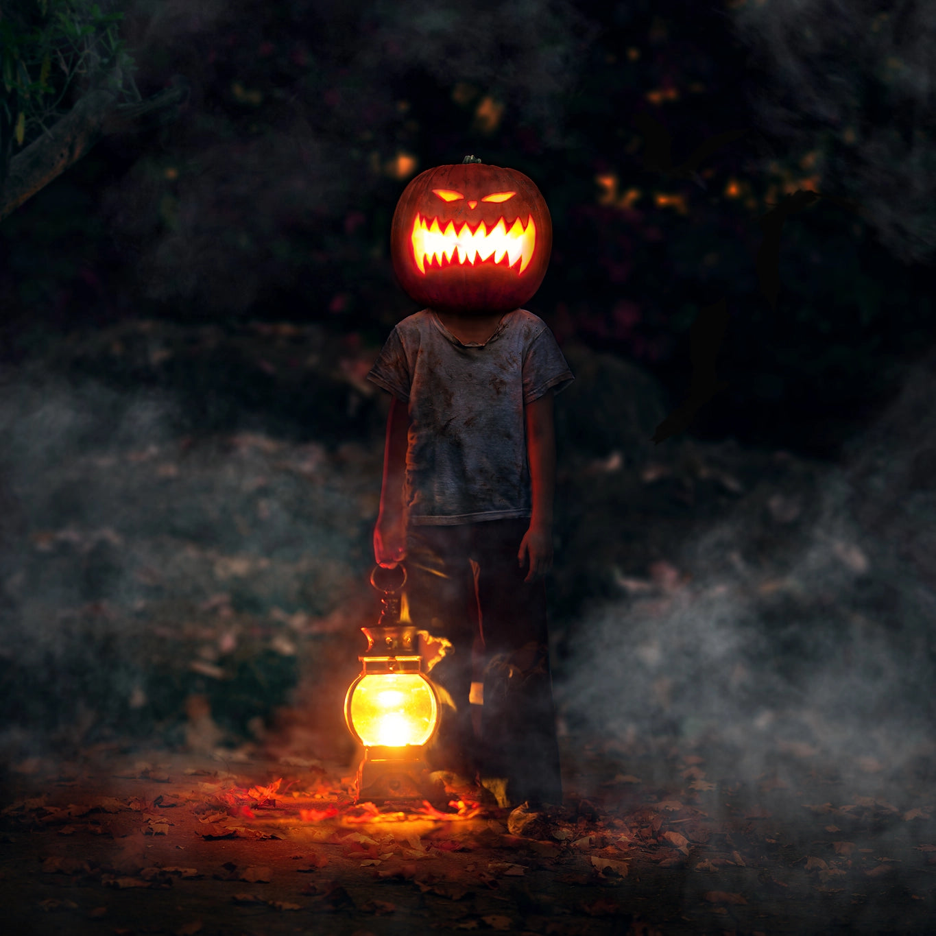 Halloween Overlays for Photoshop Pumpkins Lantern Bats