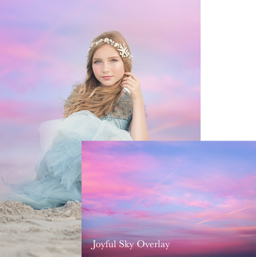 Pink and Blue Sky Overlay