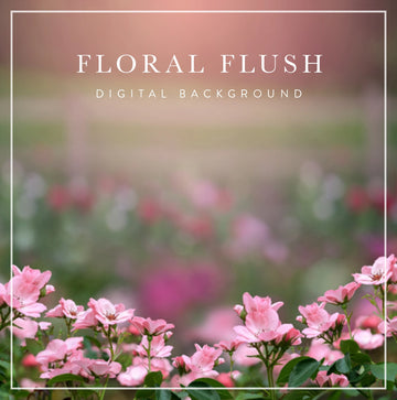 Floral Flush Garden - Digital Background (Layered)