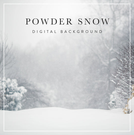 powder snow scene digital background for photographers