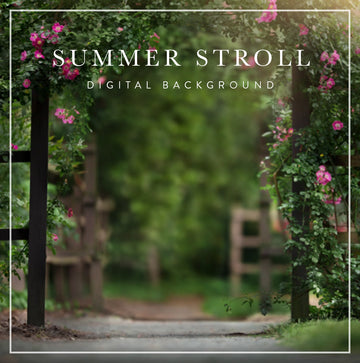 Summer Stroll - Digital Background (Layered)