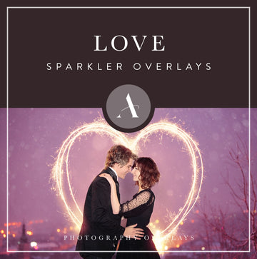 Sparklers Love/Wedding Overlays